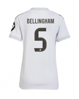 Real Madrid Jude Bellingham #5 Maglia Gara Casa Repliche 2025-26 Donna Maniche Corte